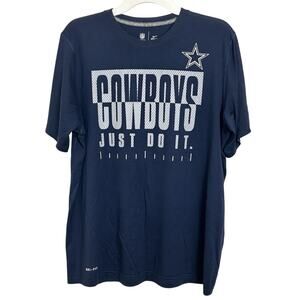 Nike Dri-Fit NFL Dallas Cowboys Football T-Shirt Men’s Size Large Swoosh